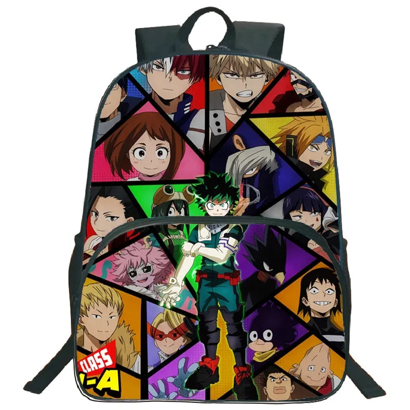 My Hero Academia Backpack Popular Pattern School Backpack Children Boys Girls Daily Beautiful Backpack