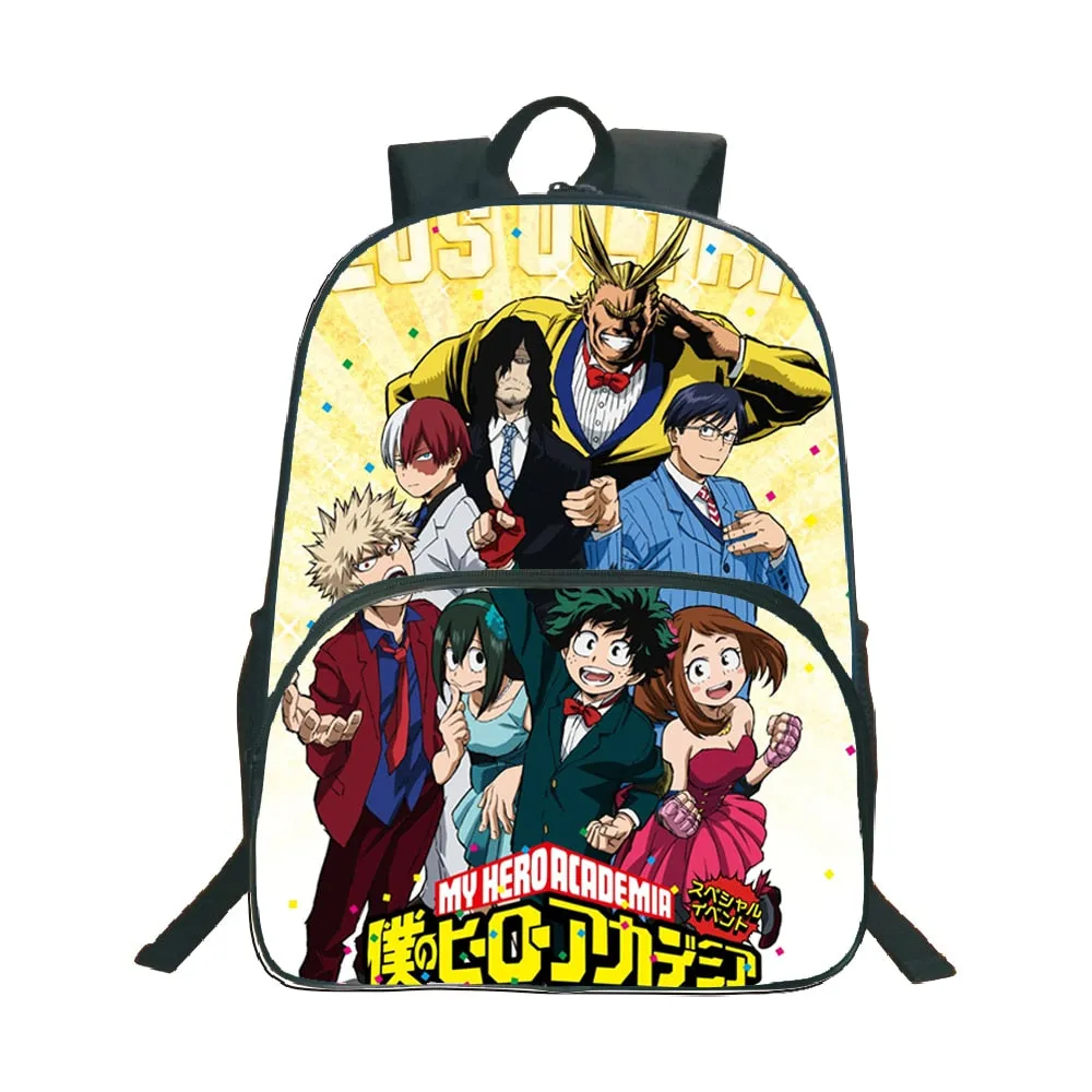 My Hero Academia Backpack Popular Pattern School Backpack Children Boys Girls Daily Beautiful Backpack