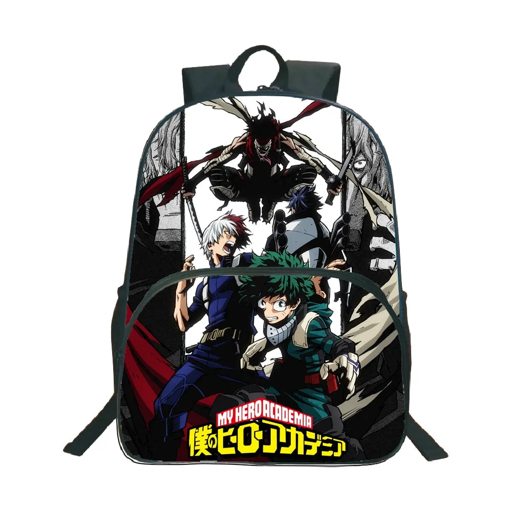 My Hero Academia Backpack Popular Pattern School Backpack Children Boys Girls Daily Beautiful Backpack