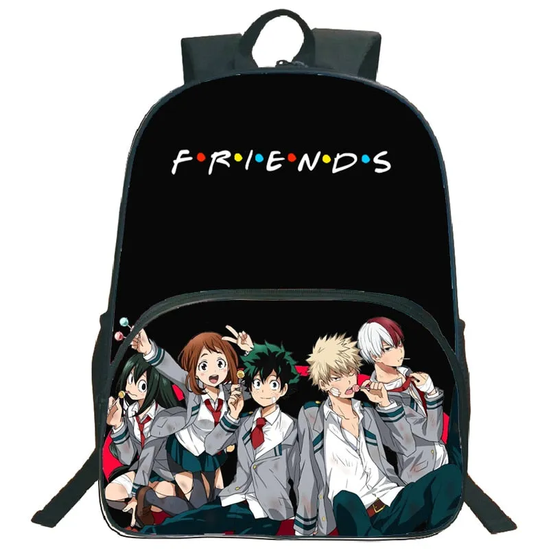 My Hero Academia Backpack Popular Pattern School Backpack Children Boys Girls Daily Beautiful Backpack