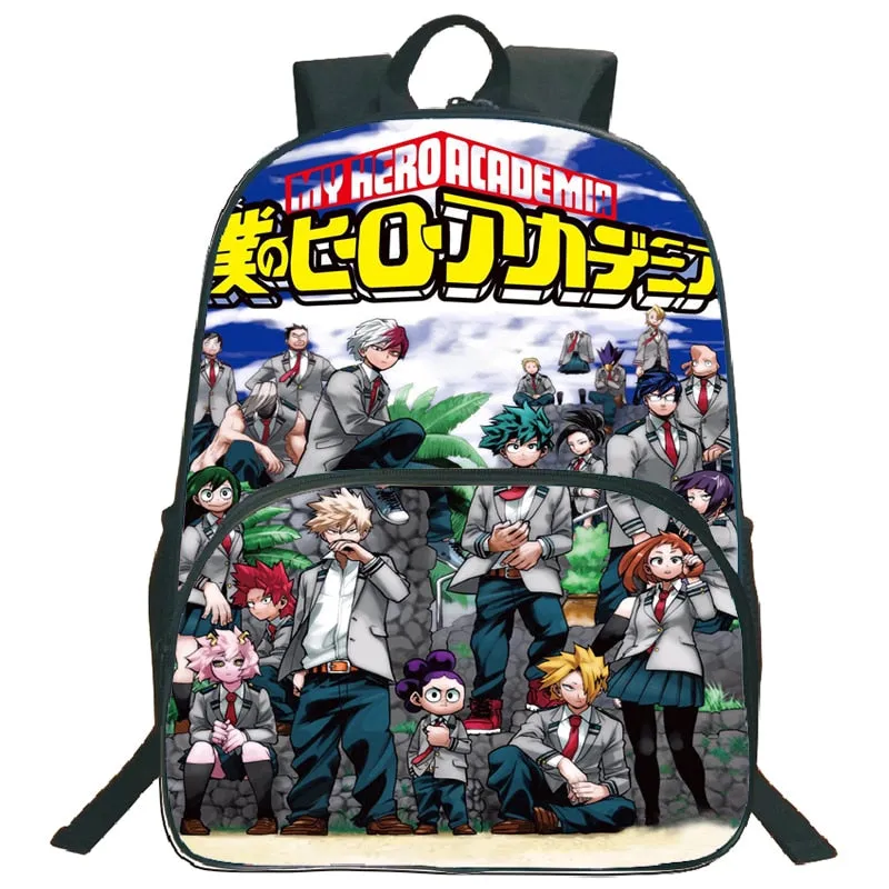 My Hero Academia Backpack Popular Pattern School Backpack Children Boys Girls Daily Beautiful Backpack