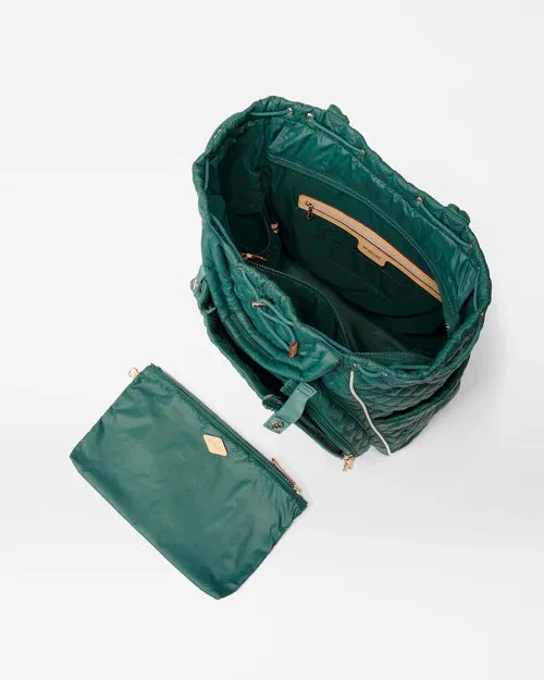 MZ Wallace - Doubles Tennis Convertible Backpack (Emerald)