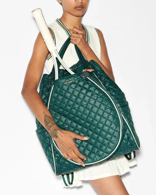 MZ Wallace - Doubles Tennis Convertible Backpack (Emerald)