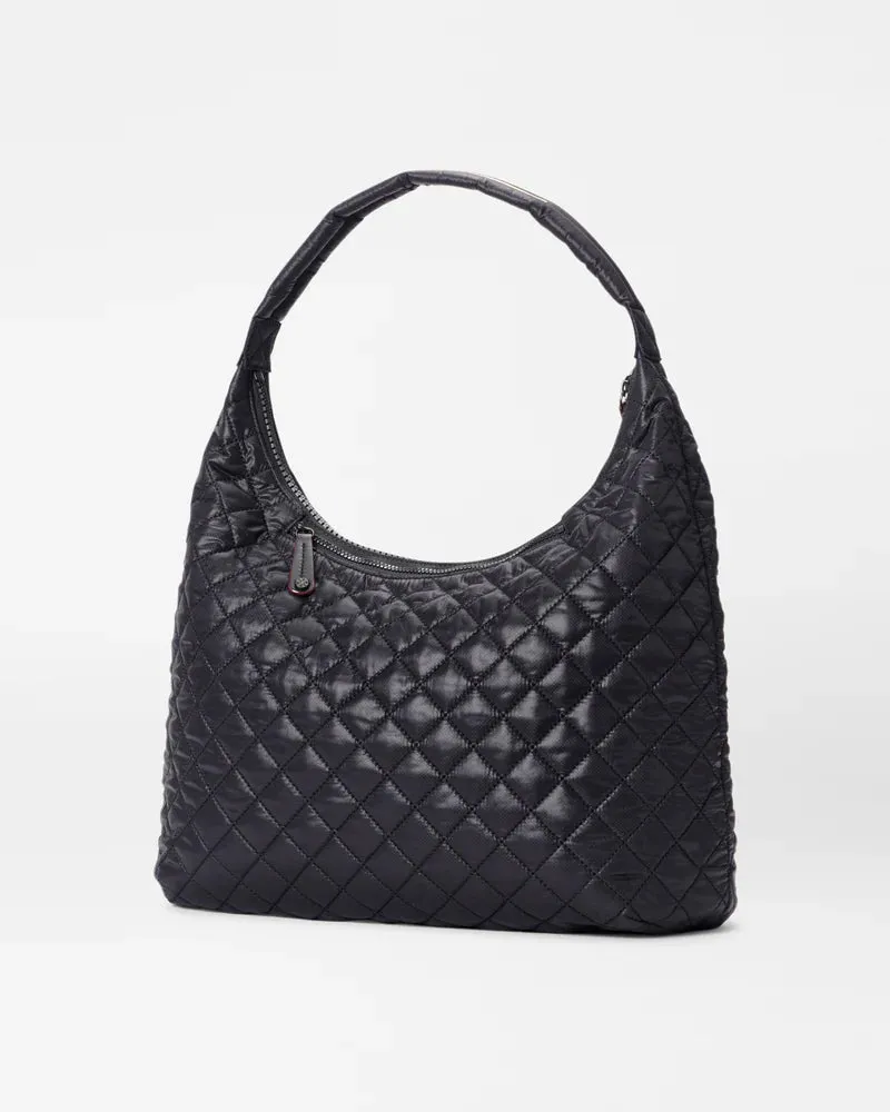 MZ Wallace - Large Woven Shoulder Bag (Black)