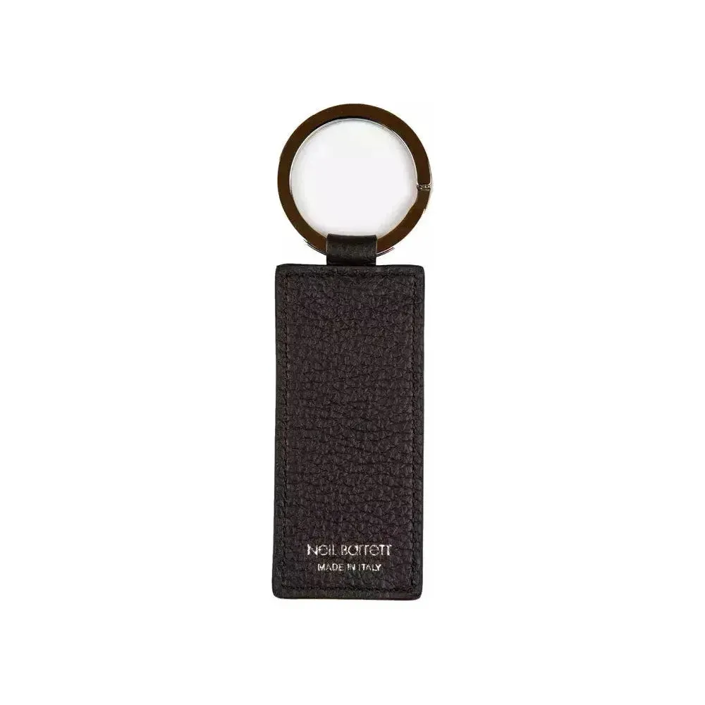 Neil Barrett "Black Leather Men Keychain"