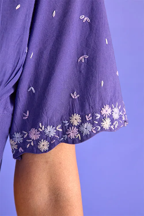 Okhai 'Graceful' Pure Cotton Hand Embroidered Top