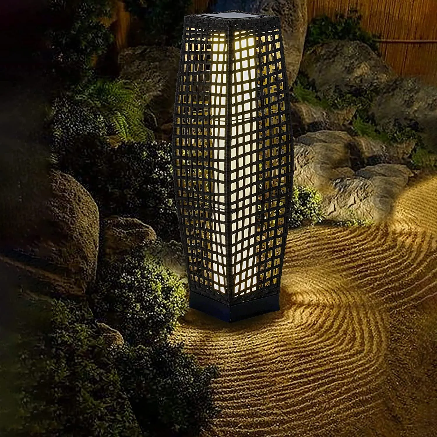 Outdoor Solar-Powered Floor Lamp