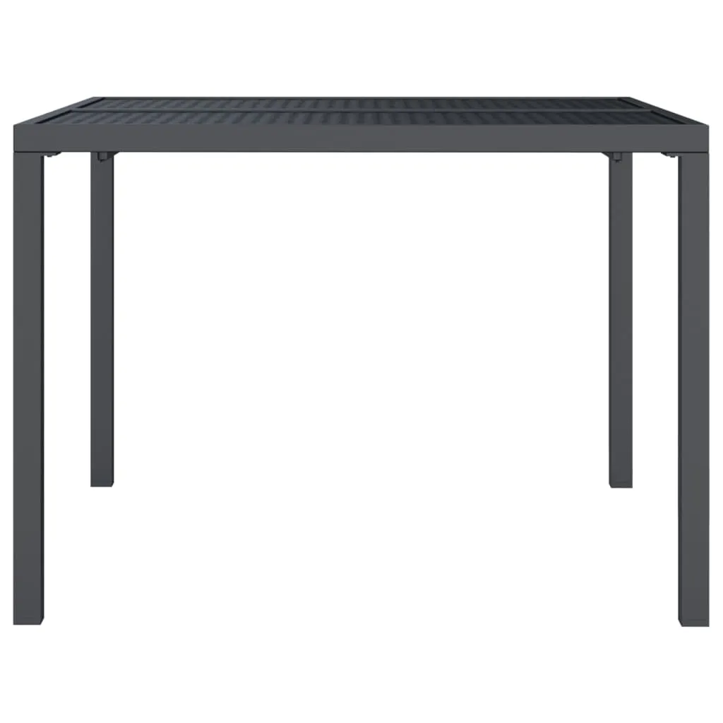 Patio Table Patio Furniture Dining Table for Garden Anthracite Steel