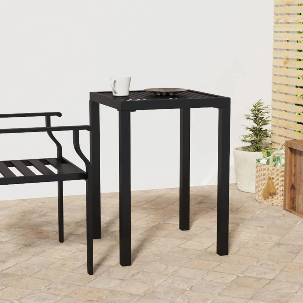 Patio Table Patio Furniture Dining Table for Garden Anthracite Steel