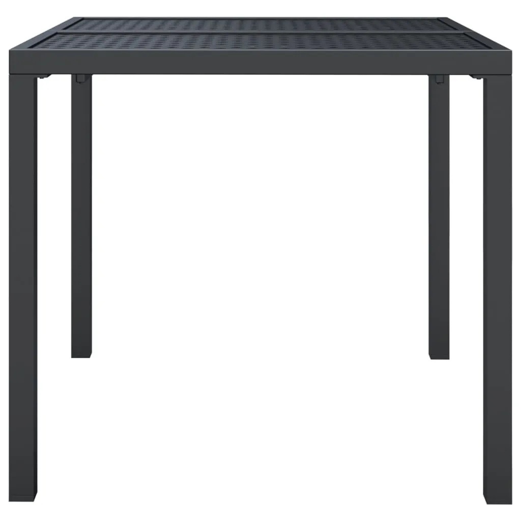 Patio Table Patio Furniture Dining Table for Garden Anthracite Steel