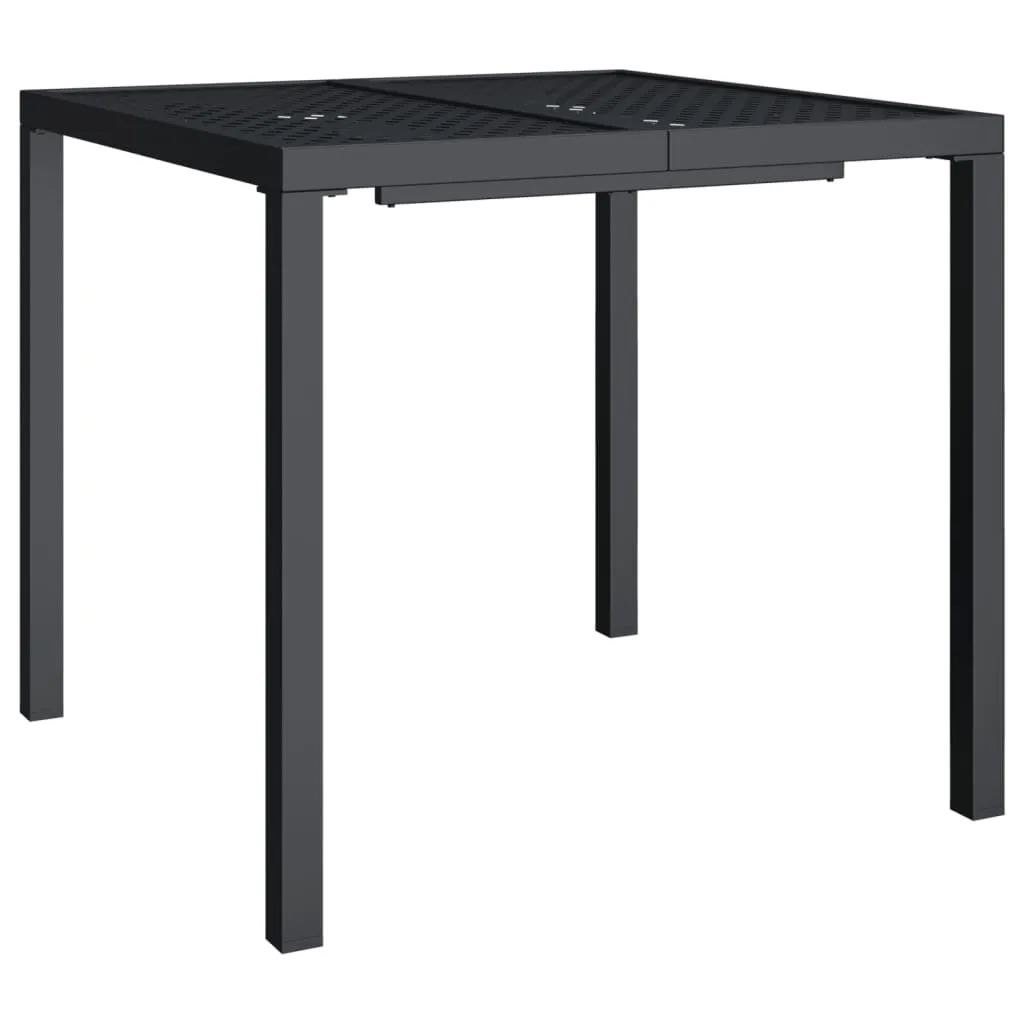 Patio Table Patio Furniture Dining Table for Garden Anthracite Steel