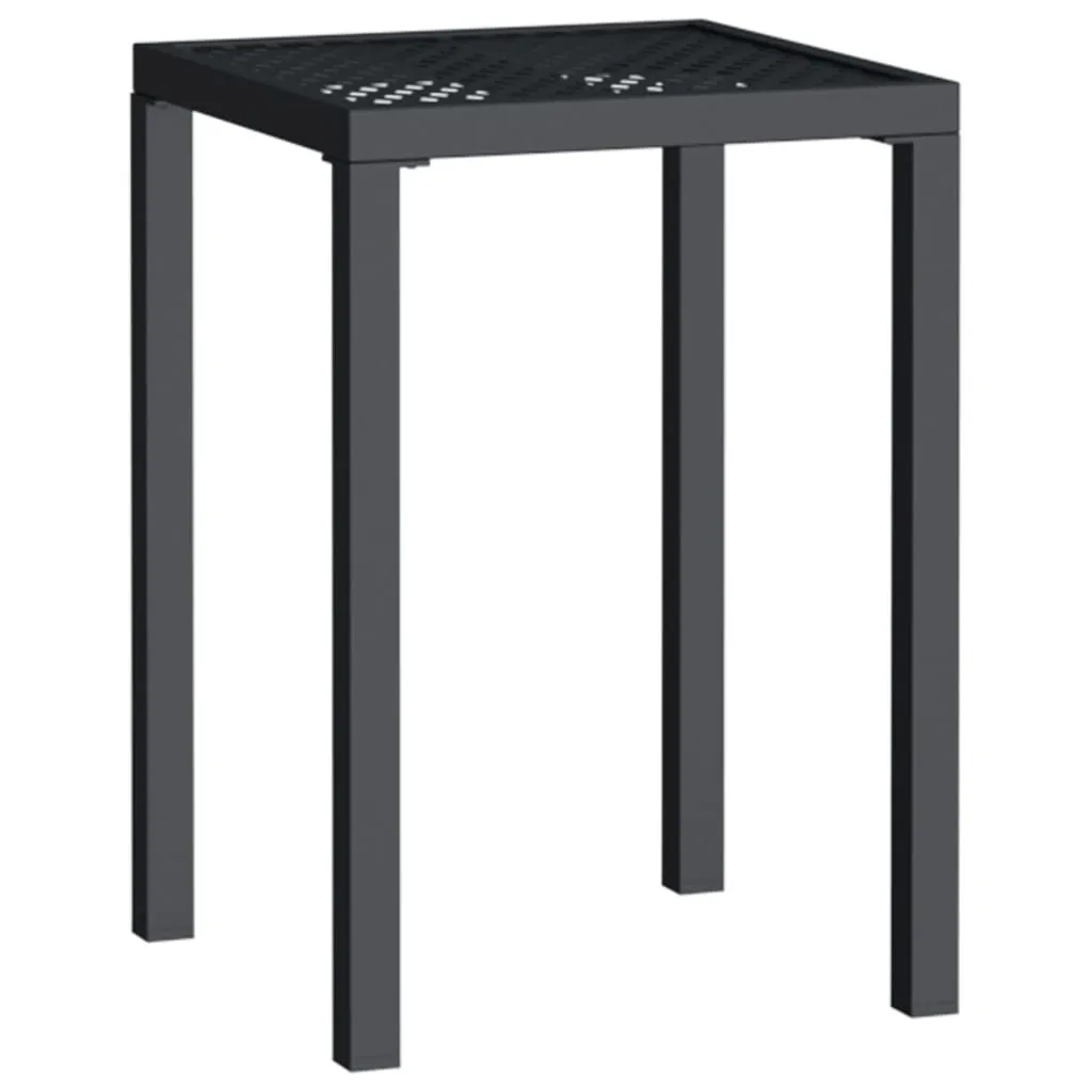 Patio Table Patio Furniture Dining Table for Garden Anthracite Steel