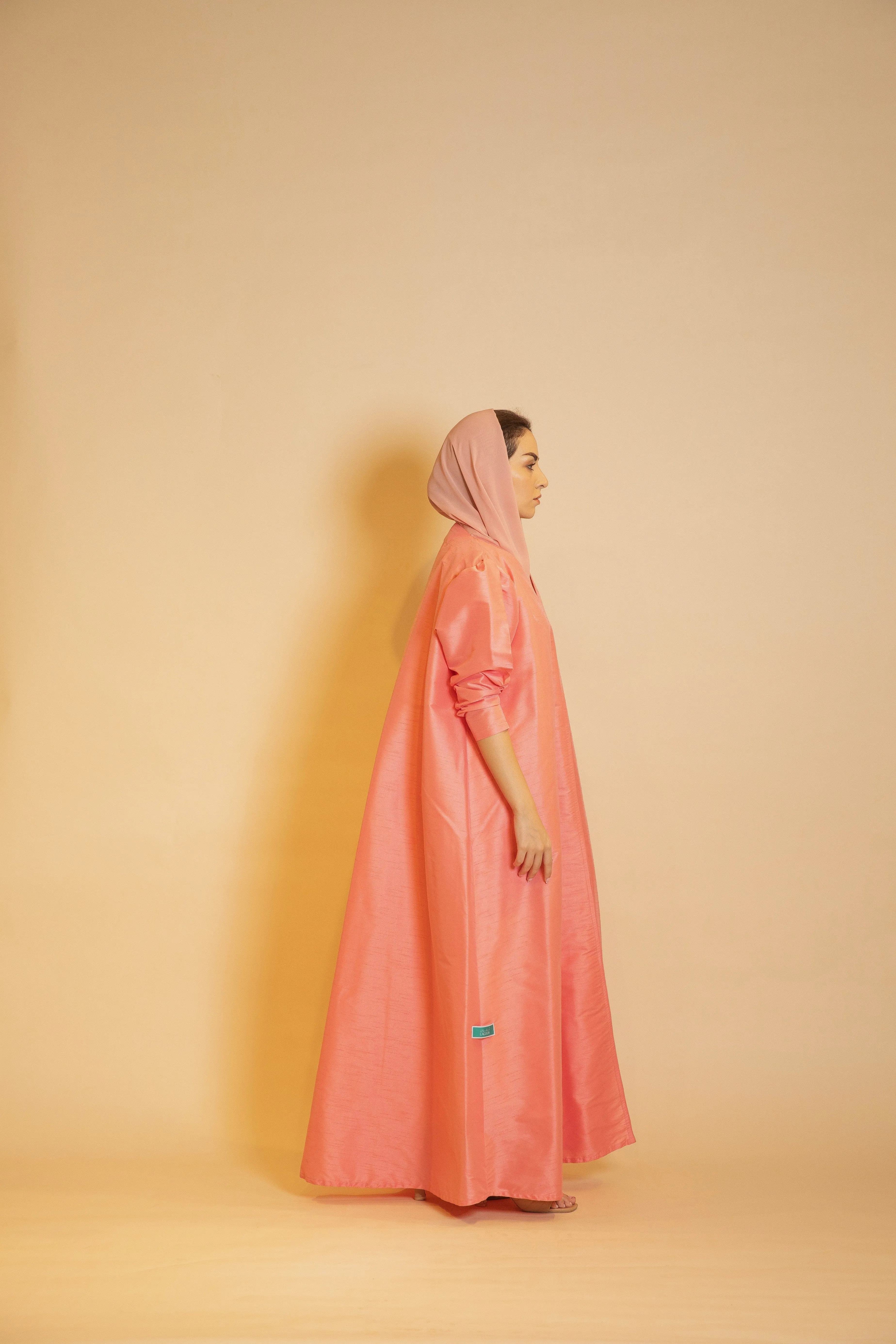 Peach Petal Silhouette Abaya