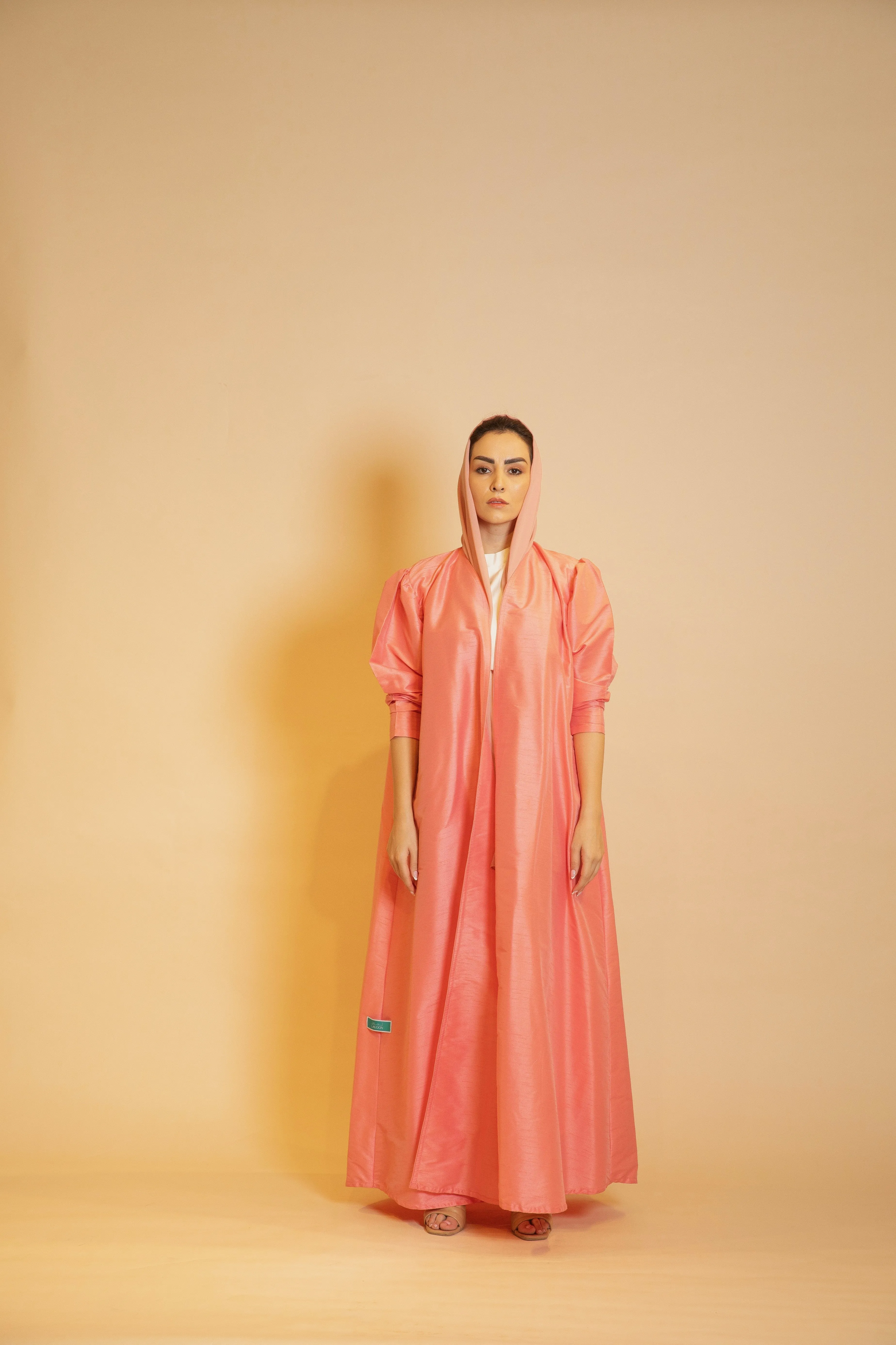 Peach Petal Silhouette Abaya