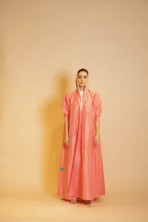 Peach Petal Silhouette Abaya