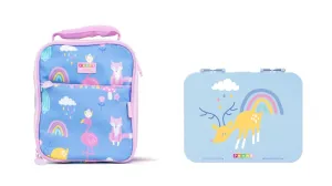 Penny Scallan Bundle of Large Lunch Bag and Large Bento Box - Rainbow Days