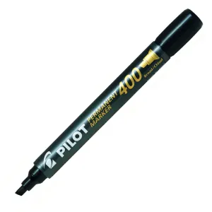 Pilot Permanent Marker 400 Broad Chisel Tip - Black