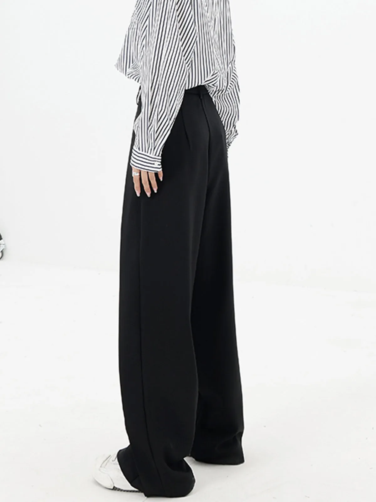 Pleated Baggy Graceful Wide Leg Pants