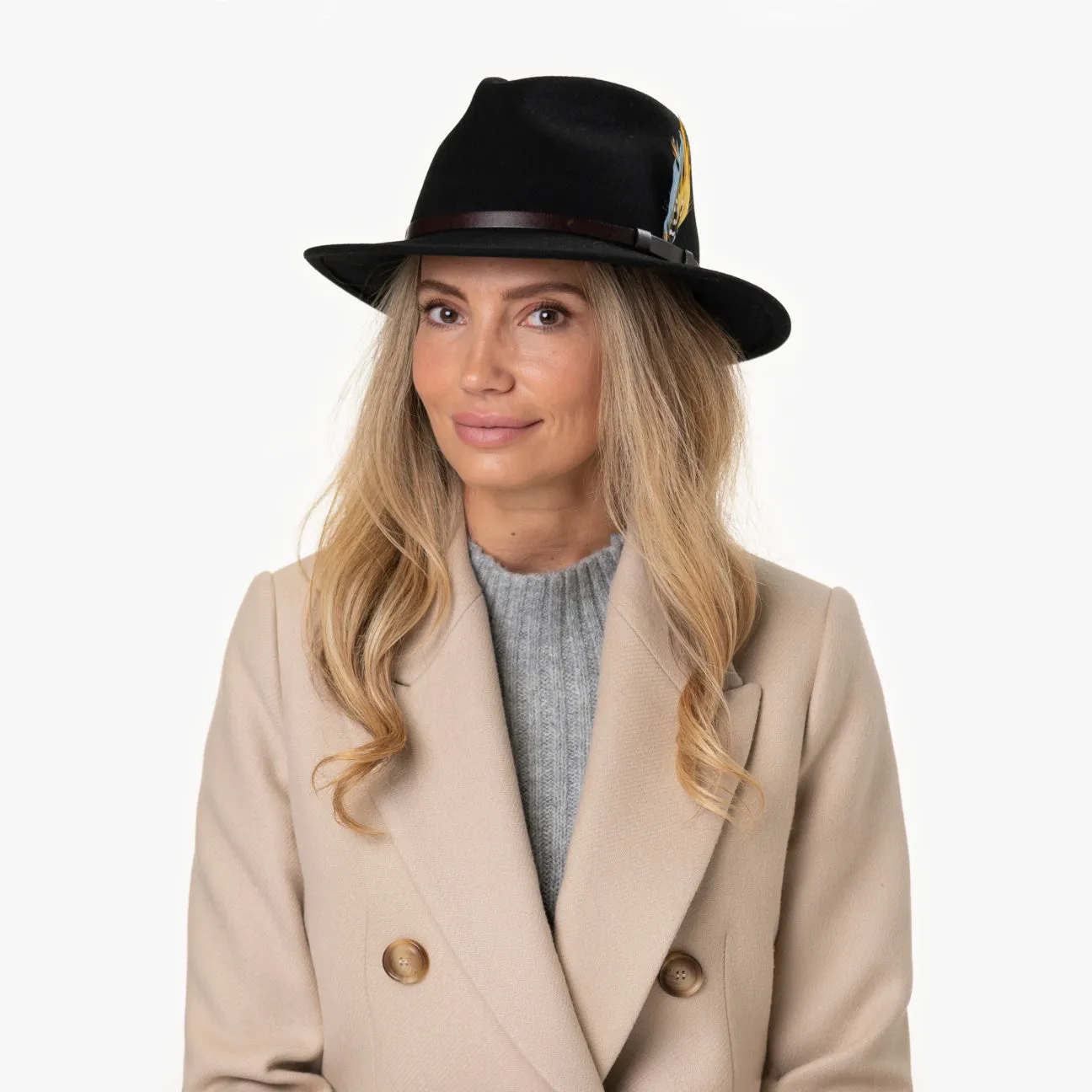 Pleston Crushable Felt Fedora Hat