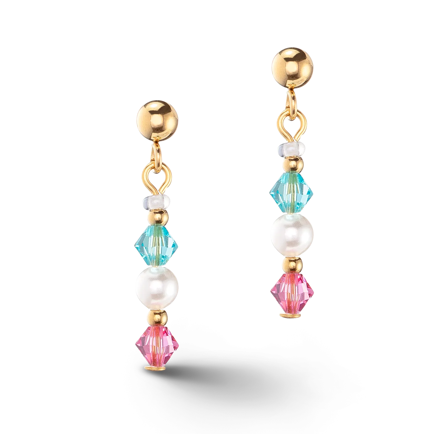 Princess Pearls earrings gold multicolour