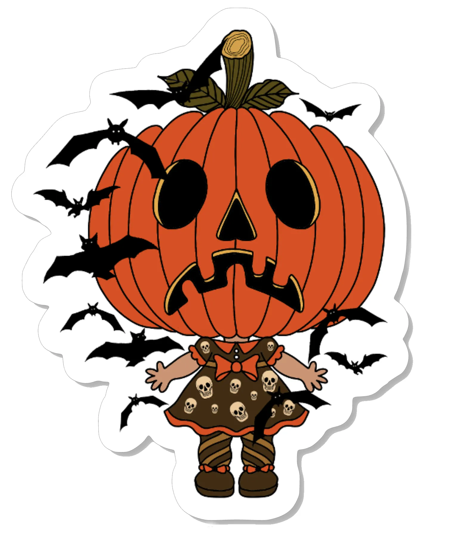 Pumpkin Babe Cut Vinyl STICKER