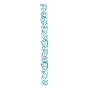 Queen & Co 12" Self-Adhesive Felt Fusion - Classic Scroll - Light Blue*