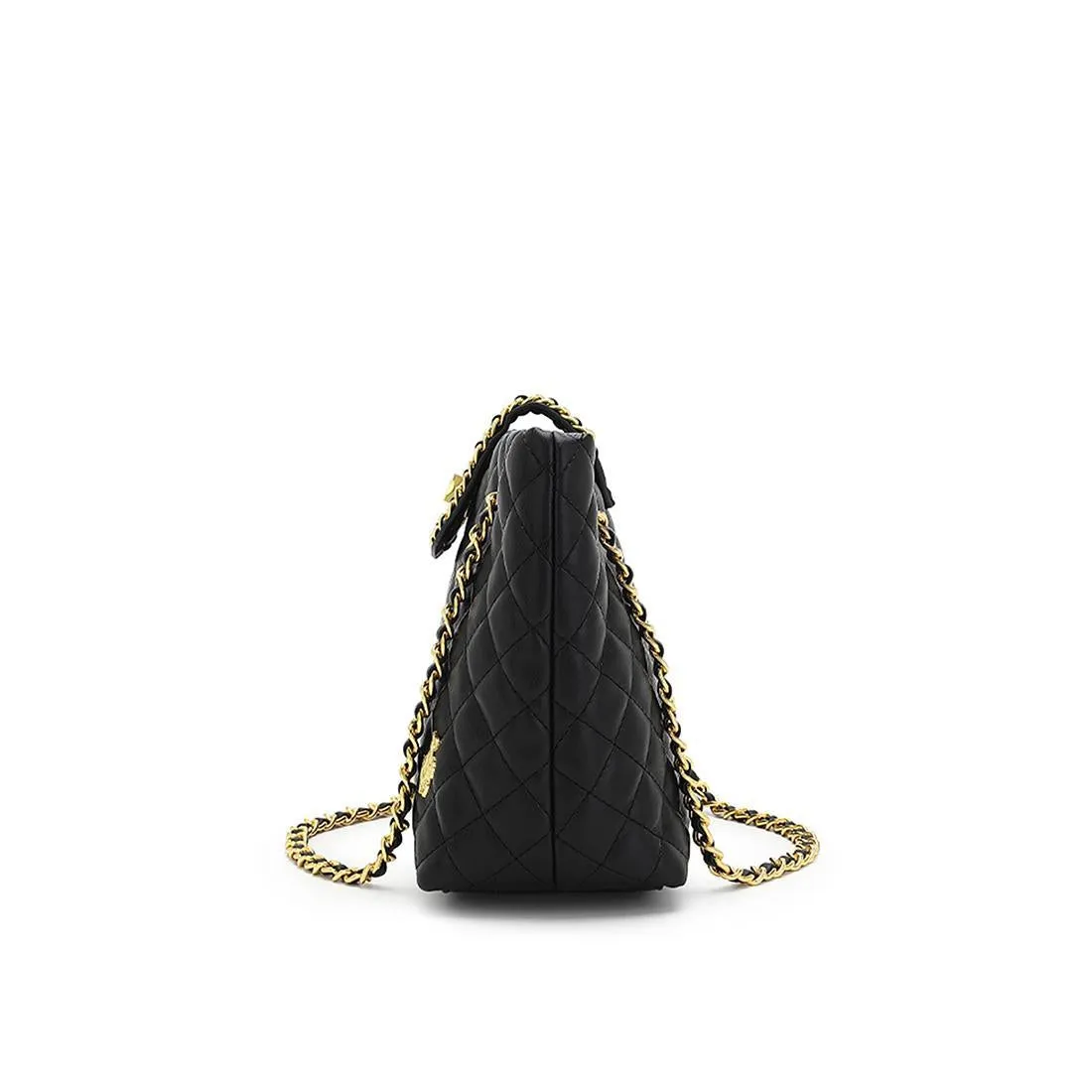 Quilted Top Chain Shoulder Bag / Handbag - HJK 548