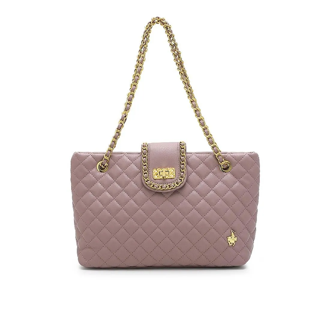 Quilted Top Chain Shoulder Bag / Handbag - HJK 548