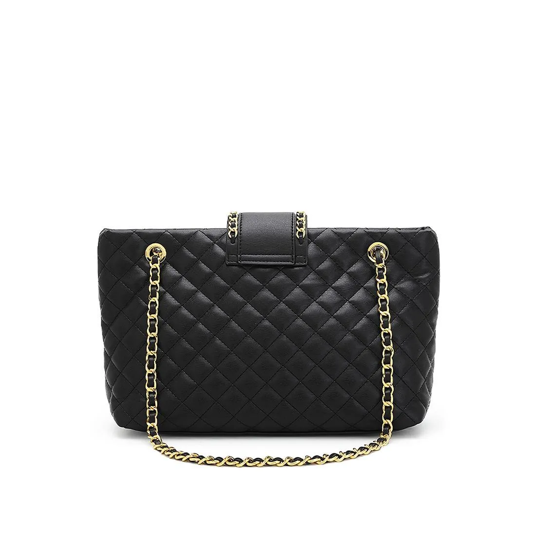 Quilted Top Chain Shoulder Bag / Handbag - HJK 548