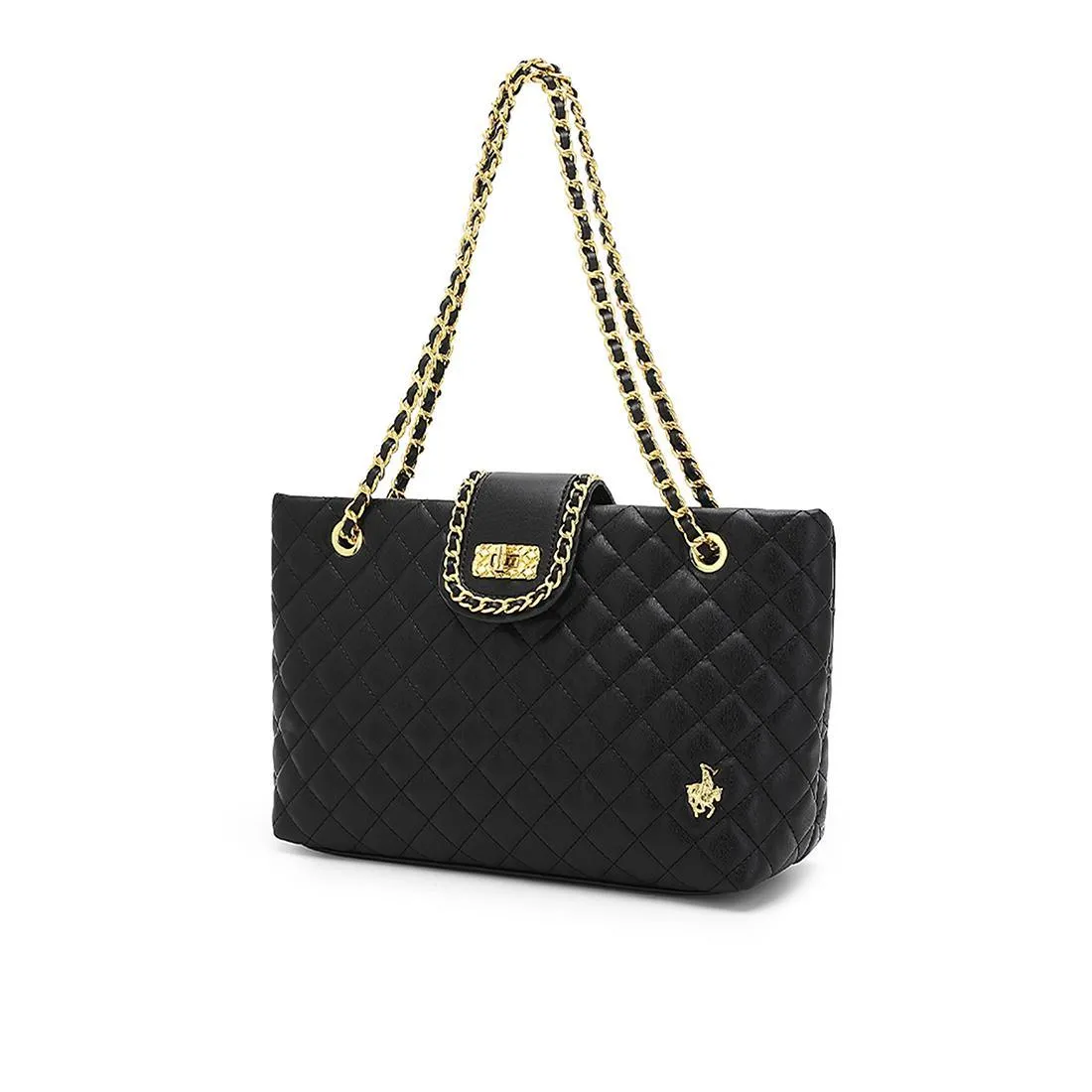 Quilted Top Chain Shoulder Bag / Handbag - HJK 548