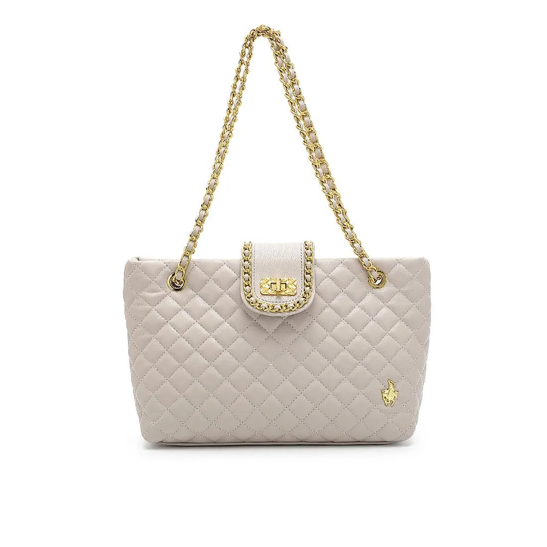 Quilted Top Chain Shoulder Bag / Handbag - HJK 548