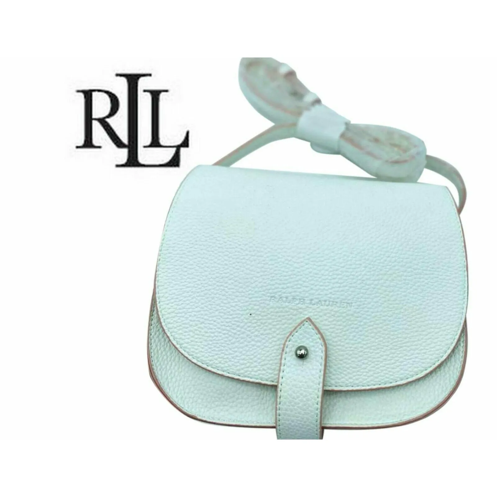 Ralph Lauren Bag Flap Crossbody White Bag