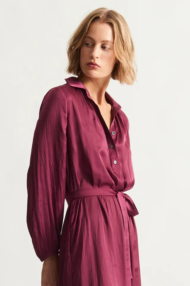 Raquel Allegra Vivienne Dress Berry