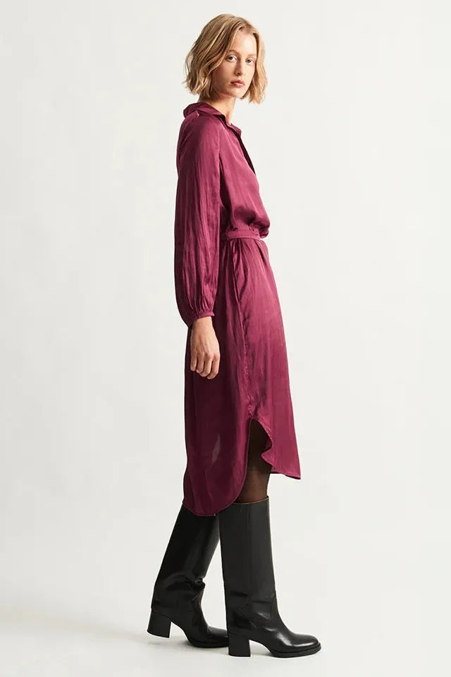 Raquel Allegra Vivienne Dress Berry