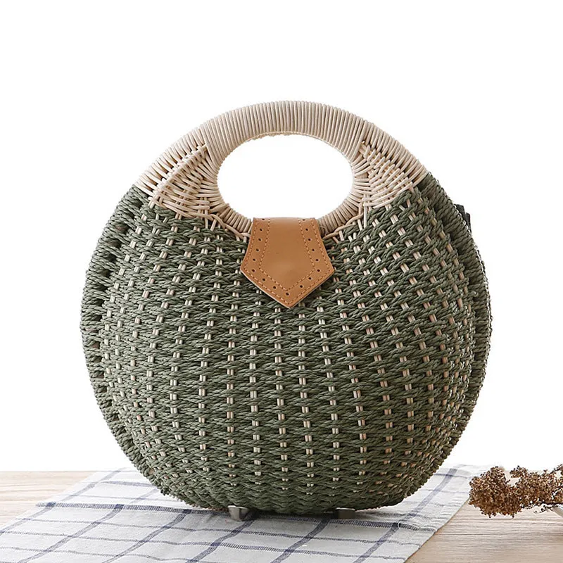 Rattan handbag