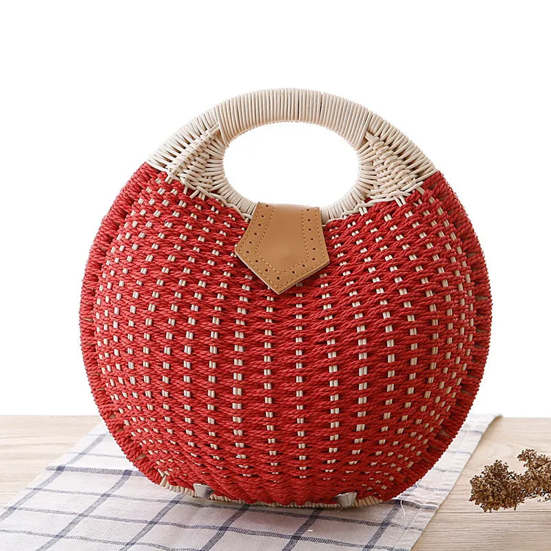 Rattan handbag