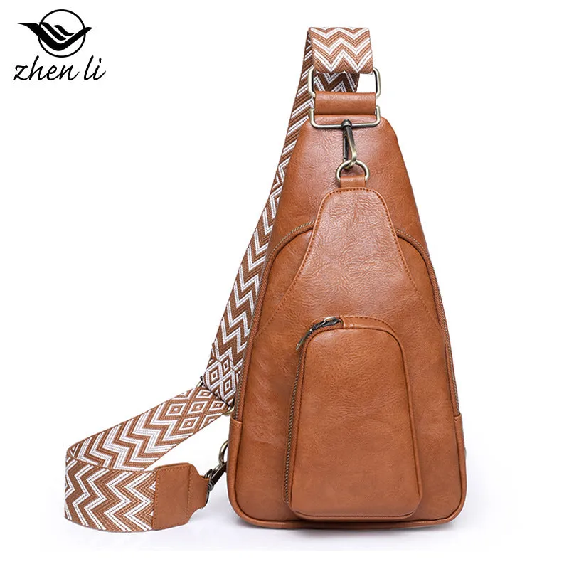 RETRO PU CROSSBODY BAG WOMEN'S BAG