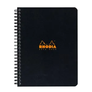 Rhodia A5  Coilbound Ruled Notebook - Black