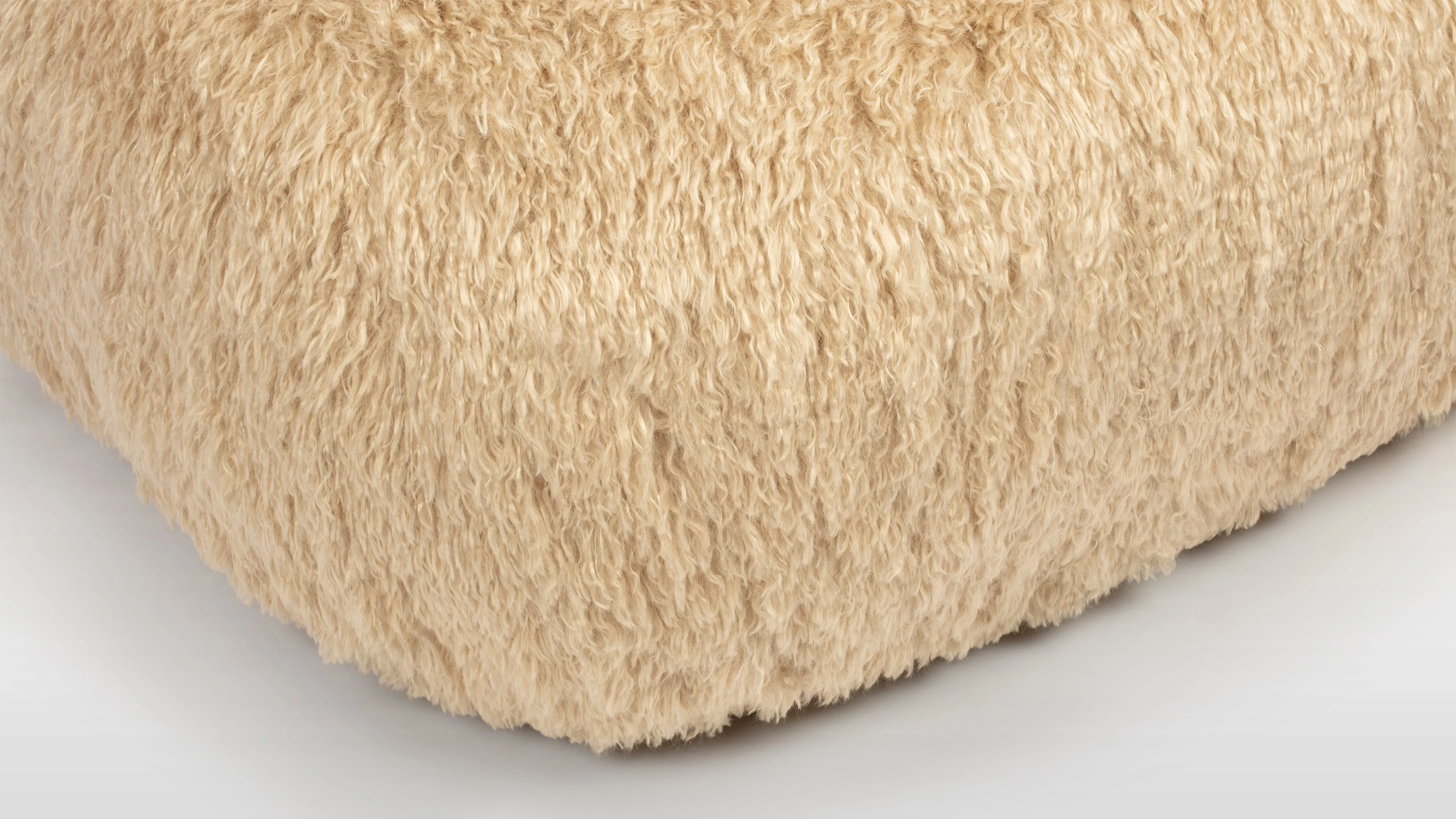 Rocha - Rocha Lounge Chair, Honey Vegan Fur