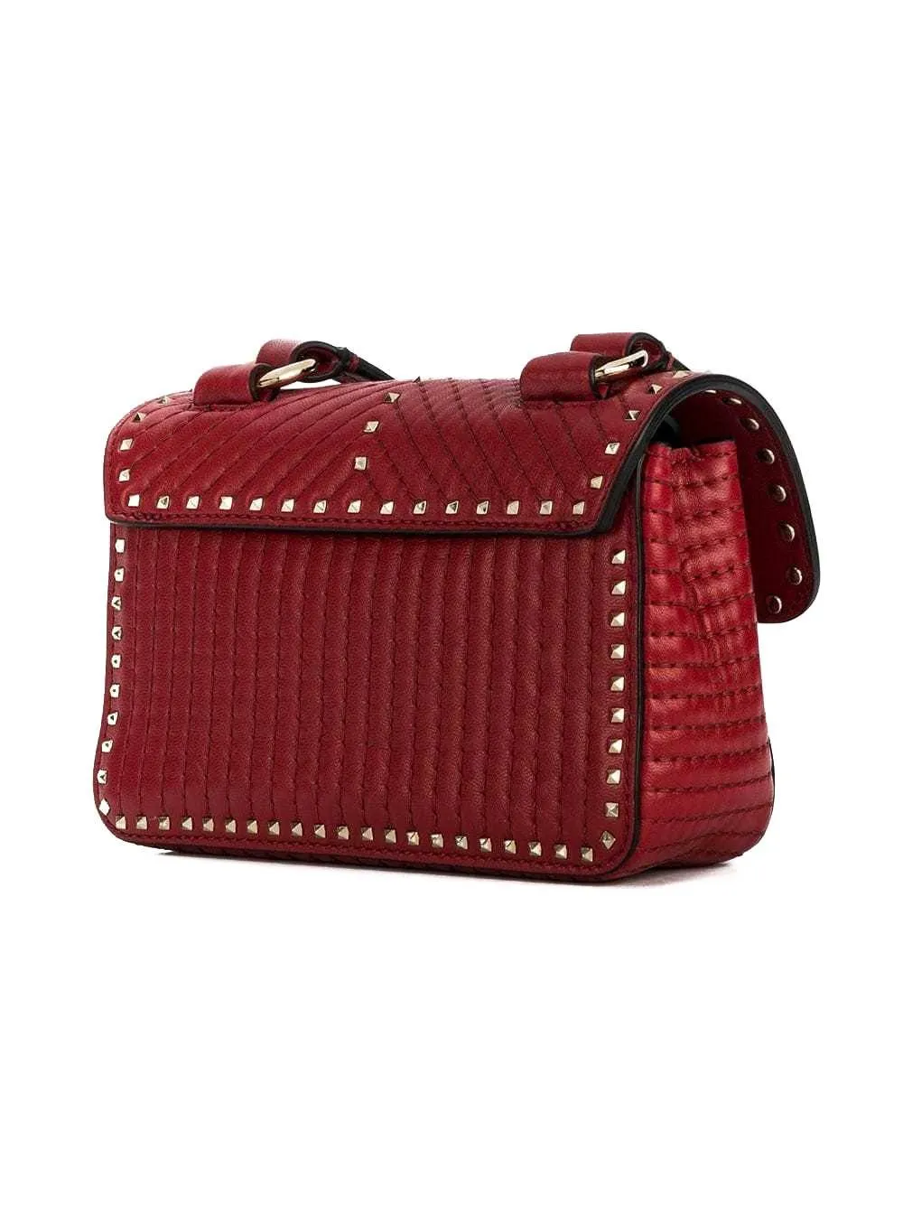 Rockstud Mini Spike Stud Red Fanny Pack Shoulder Bag 85