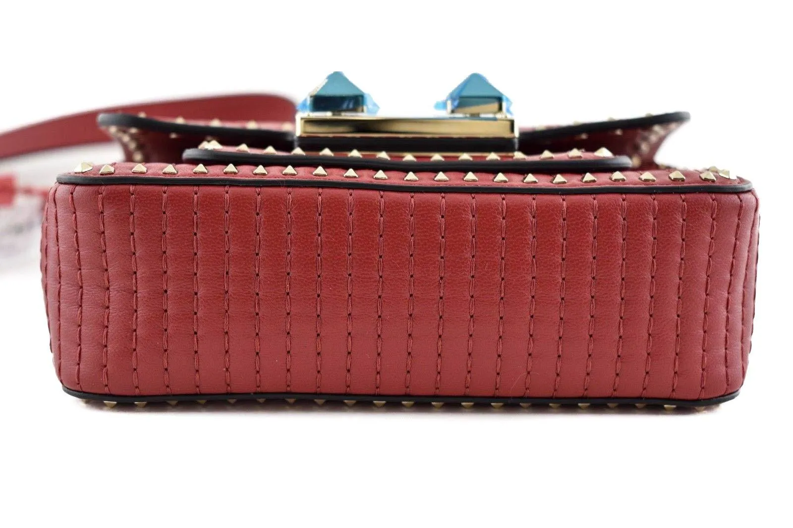 Rockstud Mini Spike Stud Red Fanny Pack Shoulder Bag 85