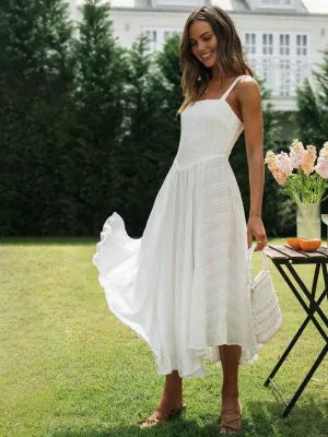 Romantic Cotton Graceful Long Cami Dress