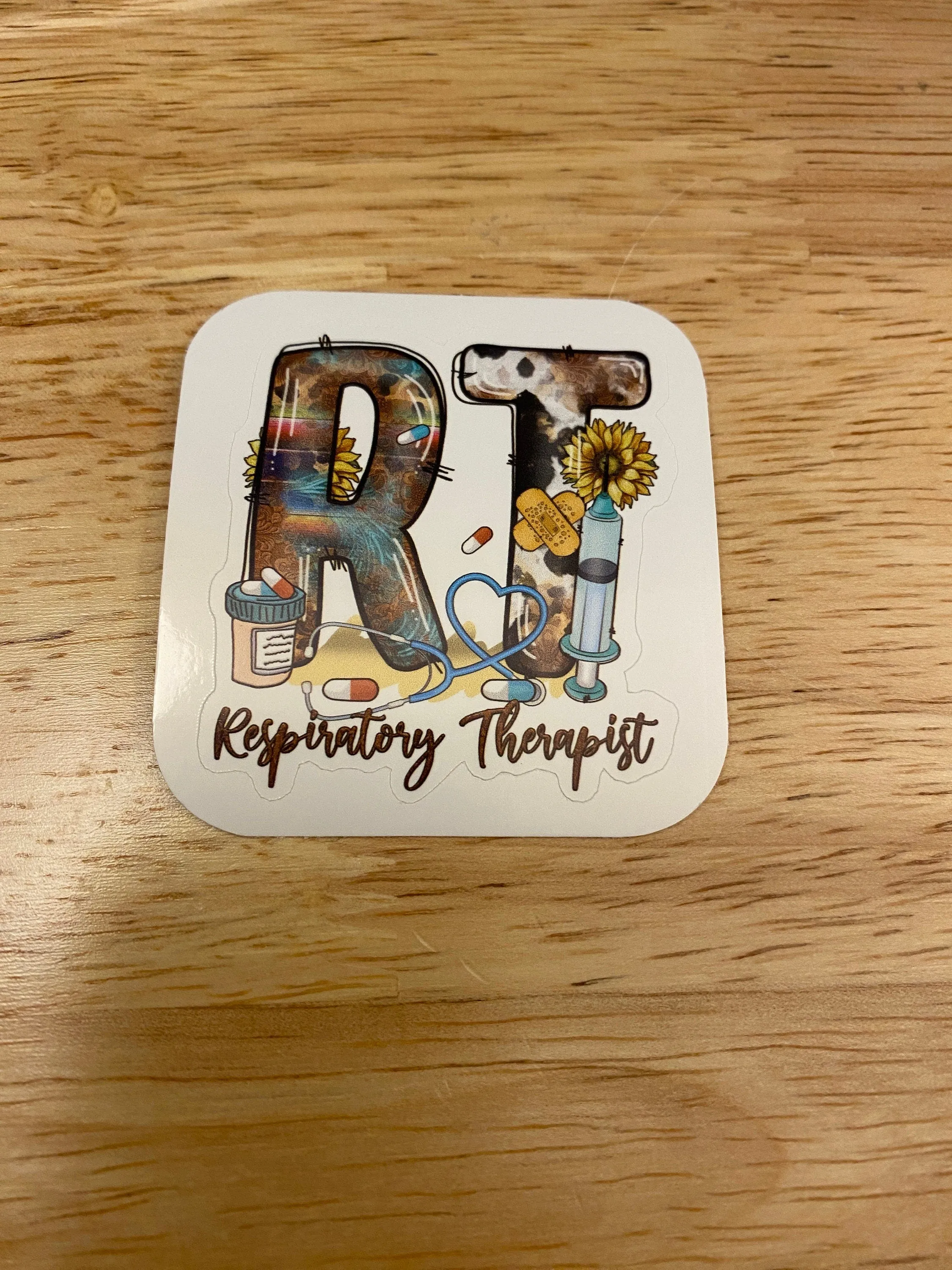 RT Sticker, Respiratory Therapy Sticker, Medical STICKER, Cute Medical Design Sticker, Therapy Sticker