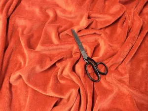 RUST  - Luxury Soft Bamboo Towelling Orangey Brown Colour by Truly Sumptuous