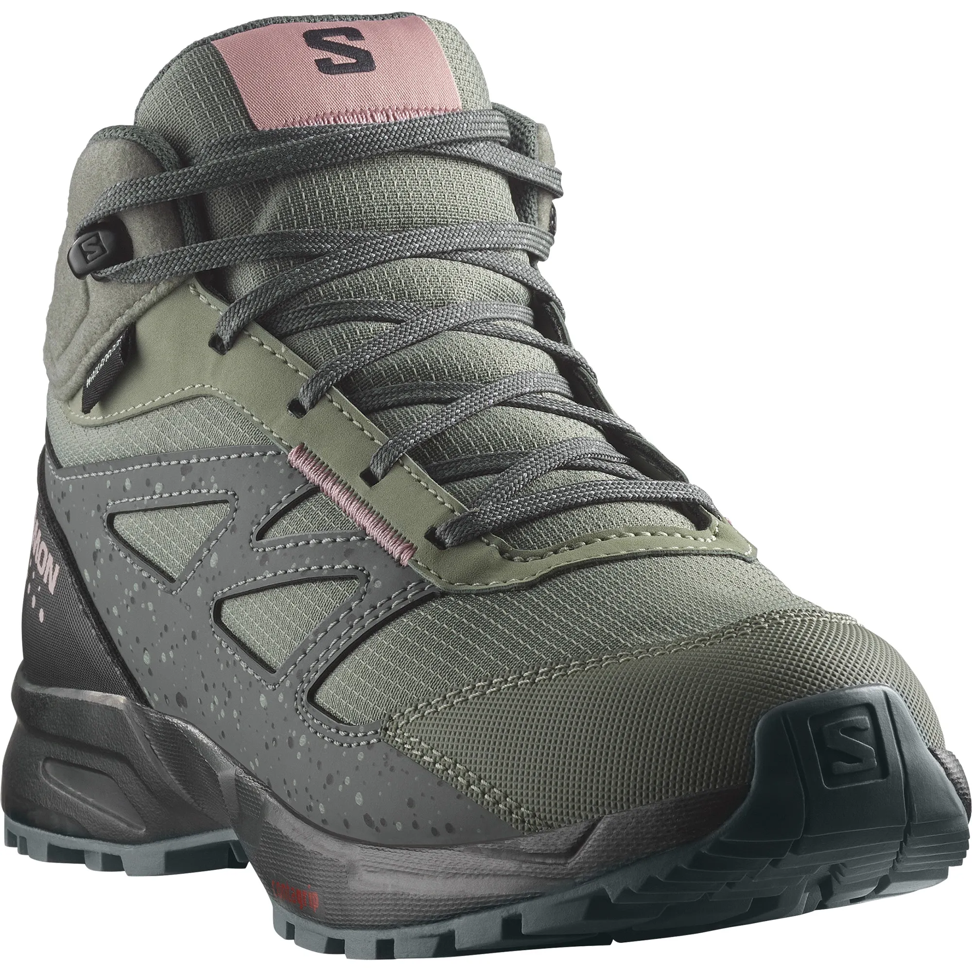 Salomon Juniors&#x27; Outway Mid ClimaSalomon Waterproof Agave Green/Black/Cadet | Buy Salomon Juniors&#x27; Outway Mid ClimaSalomon Waterproof Agave Green/Black/Cadet here | Outnorth