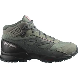 Salomon Juniors&#x27; Outway Mid ClimaSalomon Waterproof Agave Green/Black/Cadet | Buy Salomon Juniors&#x27; Outway Mid ClimaSalomon Waterproof Agave Green/Black/Cadet here | Outnorth