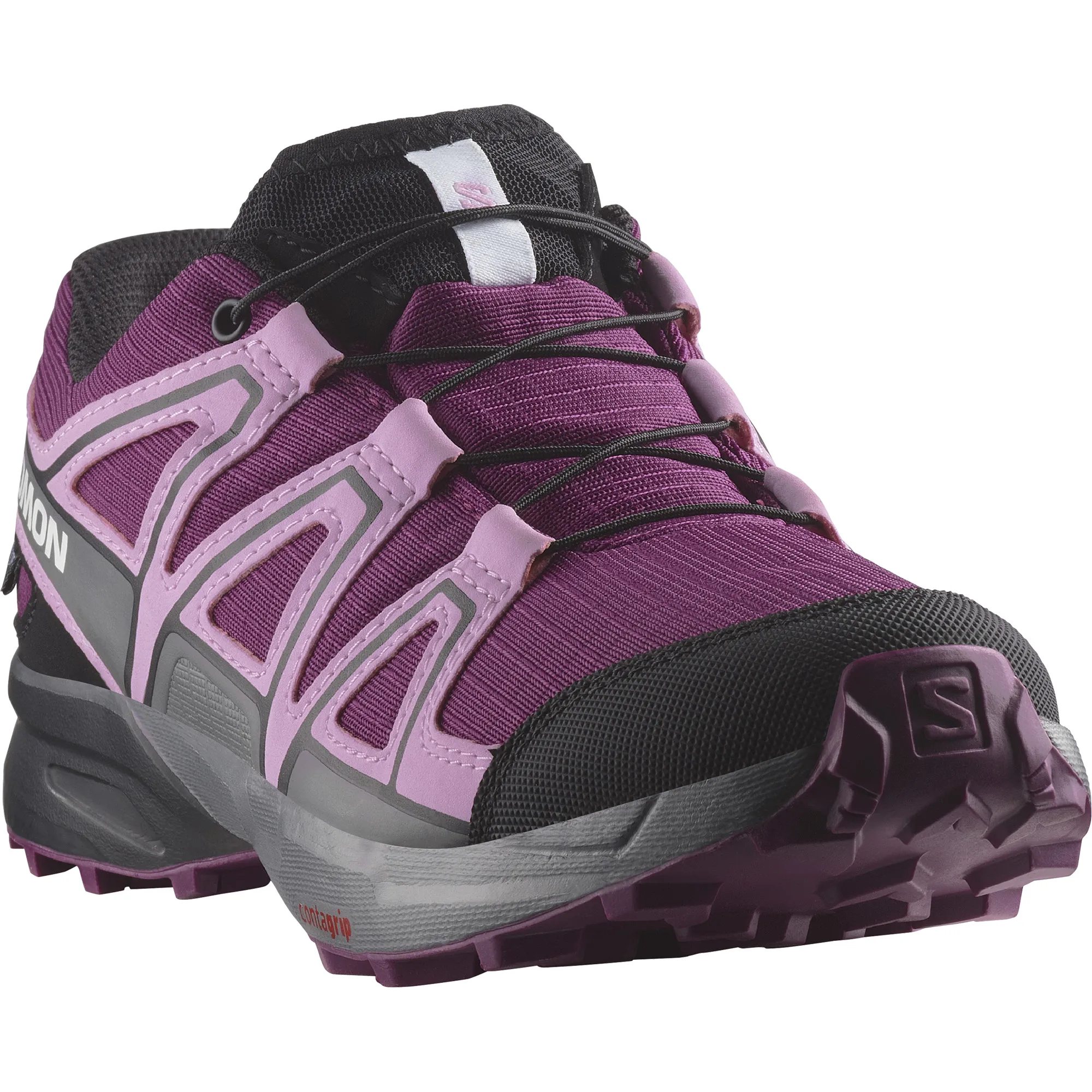 Salomon Juniors&#x27; Speedcross ClimaSalomon Waterproof Plum Caspia/Orchid Bouquet/Black | Buy Salomon Juniors&#x27; Speedcross ClimaSalomon Waterproof Plum Caspia/Orchid Bouquet/Black here | Outnorth