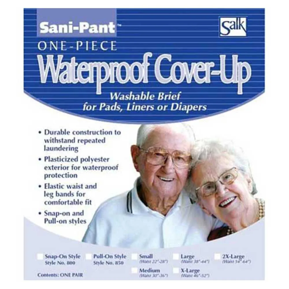 Sani-Pant 800M Moisture Proof Snap-on Cover Ups Medium. 1 count