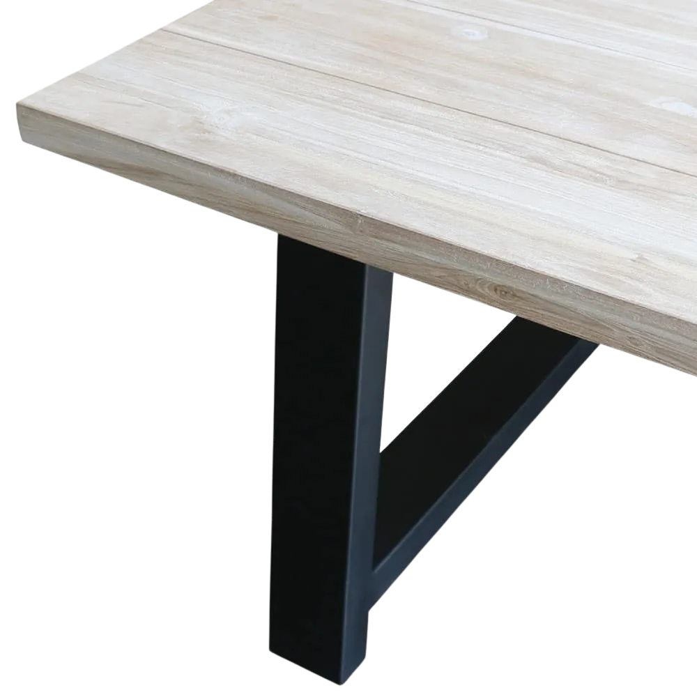 Santa Fe Teak and Aluminium Dining Table