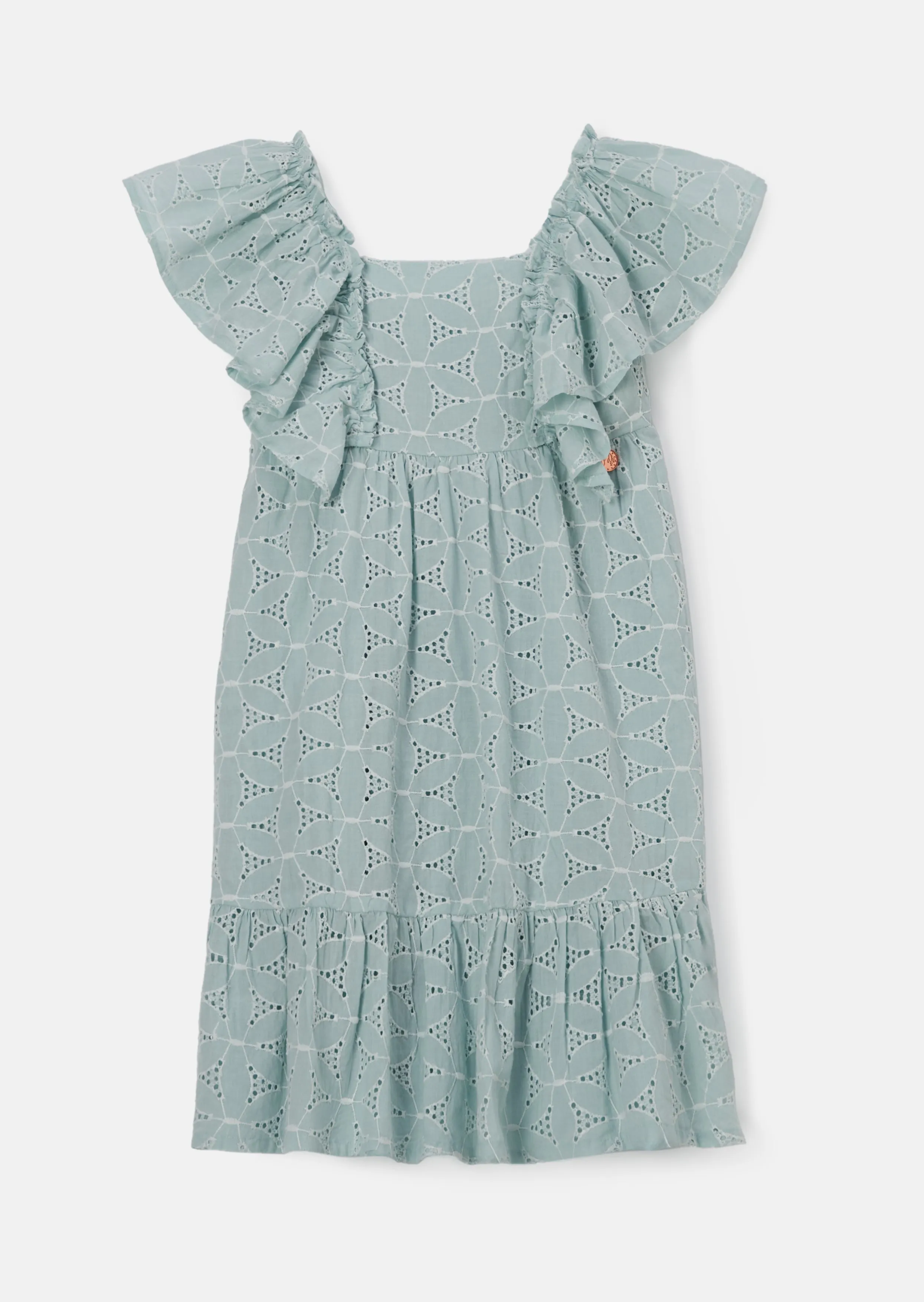 Sara Mint Broderie Dress